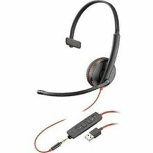Plantronics Blackwire 3210 Black On The Ear Headsets USB-A 209744101 209744-101 - Image 2