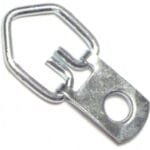 2Pk D-Ring Swivel Strap Eye Hangers, Zinc Plated Crown Bolt Picture Hangers