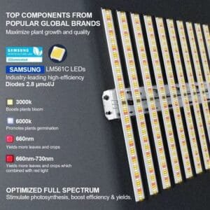 NaLite 800W Full spectrum LED Commercial Grow Light Dimmable Indoor Plant Lamp - Image 9