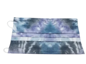 50 - MagiCare Tie Dye Disposable Face Masks - 3 Ply Face Masks for Adults Purple - Image 2