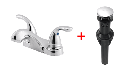 Pfister LJ143-610C Pfirst 2-Handle 4" Centerset Bathroom Faucet. Polished Chrome