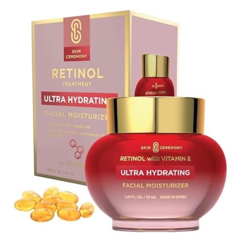 SKIN CEREMONY Ultra Hydrating Facial Moisturizer Retinol & Vitamin E 1.69 oz