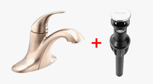 Pfister LJ142-SR0K Pfirst Single Control Bathroom Faucet Kit. Brushed Nickel