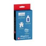 MagiCare Safety PPE Travel Kit - 5Pcs Face Masks - 10ct Sanitizing Wipes - 2 oz Hand sanitizer - 2 Pair Vinyl Gloves