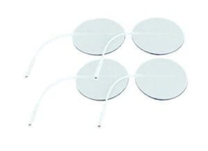 V-Trode Axelgaard Valuetrode 2 inch Round White Foam Backed - 4 ea.