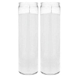 Brilux Classic White Candle 8-Inch Aromatherapy Pack