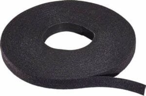Rip-Tie Hook-and-Loop Cable Tie Roll, 75 ft, Black Wrap Strap W-75-1RL-BK - Image 2