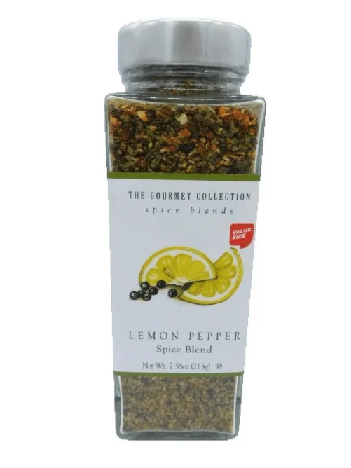 Large The Gourmet Collection Lemon Pepper Spice Blend 7.58 oz by Gourmet Collection - Calorie Free