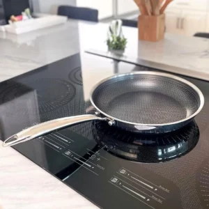 Lexi Home 10 inch Diamond Tri-Ply Non Stick Frying Pan Stainless Steel Cookware - Image 4