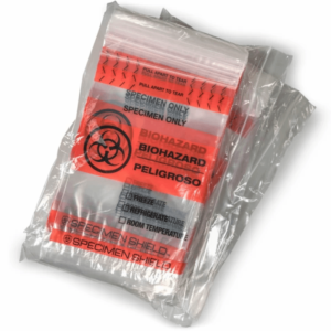 (10) Specimen Shield Absorbent 2 Mil Zip-Closure Biohazard Bags 6" x 9" Clear - Image 5