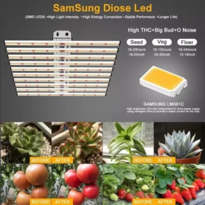 NaLite 800W Full spectrum LED Commercial Grow Light Dimmable Indoor Plant Lamp - Image 10