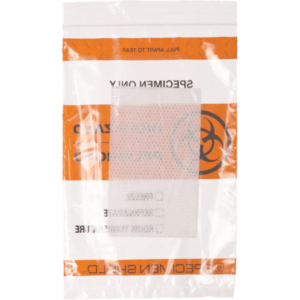 (10) Specimen Shield Absorbent 2 Mil Zip-Closure Biohazard Bags 6" x 9" Clear - Image 2