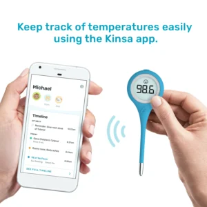 Kinsa Quick Care Bluetooth Smart Oral Thermometer for Fever - Image 4