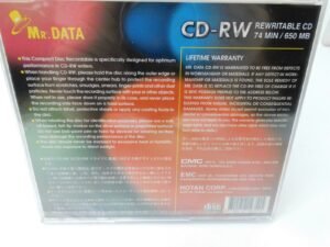 10 Mr. DATA Single Disk 74 Minutes 650MB CD-RW Net 170 Gig Factory Wrapped NEW. - Image 5