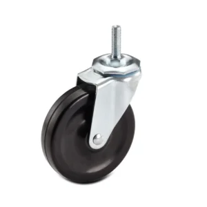 4 Heavy Duty 800lb 3" Rubber Casters Wheels Wire Shelving Rack. (2 Locking) 3/8 GC GLPC3INWRWS - Image 3