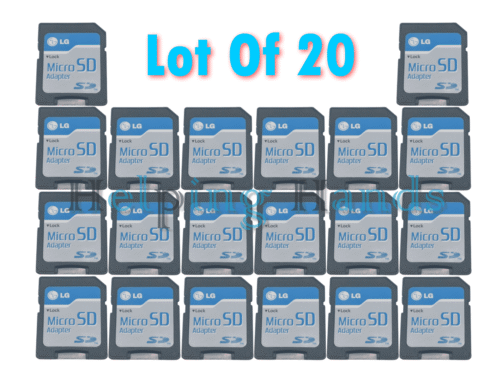 20 - OEM LG microSD micro SD to SD SDHC SDXC Adapter fit 4GB 8GB 16GB 32GB 64GB