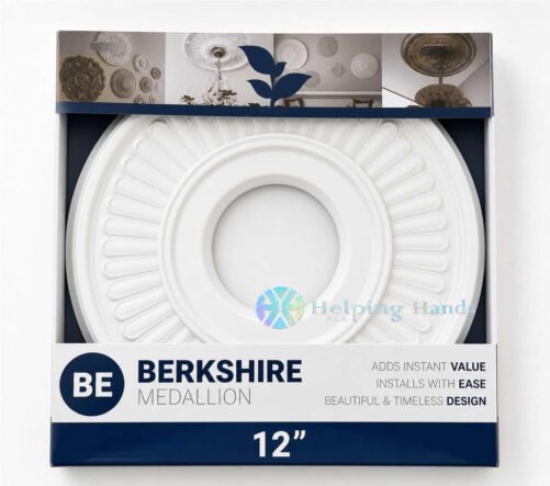 Ekena Millwork 11 1/2" OD x 3 1/2"ID x 1"P Berkshire Ceiling Medallion, Primed