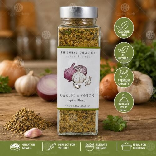 Large The Gourmet Collection Garlic & Onion Spice Blend 8.46 oz - Calorie Free