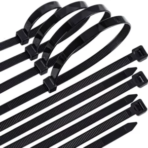 Heavy Duty 24-inch Black Cable Ties, Zip Ties UV Resistant - (10 per pack) - Image 3