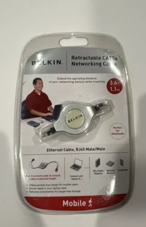 Belkin Retractable patch cable - 3.6 ft - silver - Image 2