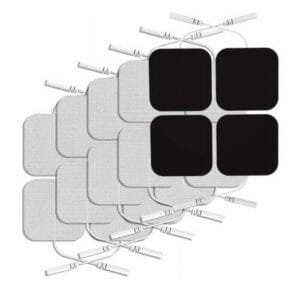 20 Pack AmeriCan Square Self Adhesive Electrodes 2" x 2" Fabric Back Flexible Reusable