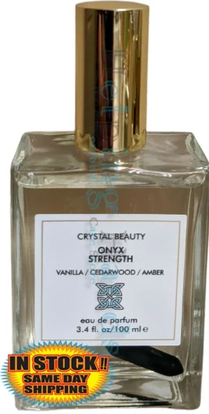 Crystal Beauty "ONYX STRENGTH" EDP Parfum Perfume. Vanilla, Cedarwood, Amber 3.4oz - Image 2