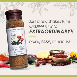 The Gourmet Collection Roasted Garlic & Red Bell Pepper, Spice Blend 4.9oz. - Image 5