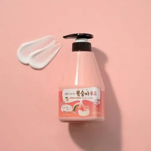 Kwailnara Peach Milk Softening Vitality Body Lotion Imported Korea 19.75oz - Image 2