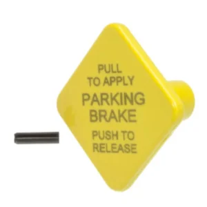 World American WA248433 - Air Brake Valve Control Knob - Yellow, Push/Pull, 3/8" Shaft, Pin - Image 2