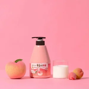 Kwailnara Peach Milk Softening Vitality Body Lotion Imported Korea 19.75oz - Image 3