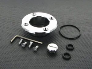 Monsoon MMRS Fill/Drain Port Cap (MMRS-FDP-RC-CH), Round, Chrome - Image 2