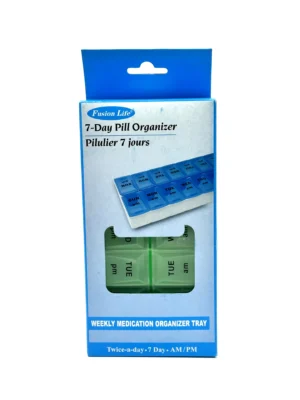Fusion Life 7 Day Pill Organizer - Green - Image 2