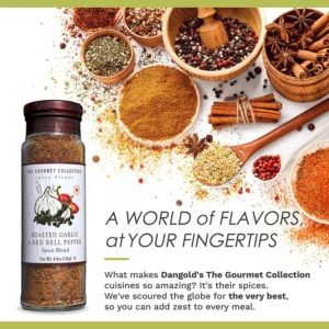 The Gourmet Collection Roasted Garlic & Red Bell Pepper, Spice Blend 4.9oz. - Image 7