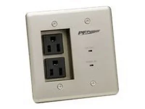 Panamax MIW-POWER-PRO-PFP Power Outlet Faceplate - Silver - Image 3