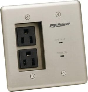 Panamax MIW-POWER-PRO-PFP Power Outlet Faceplate - Silver - Image 5