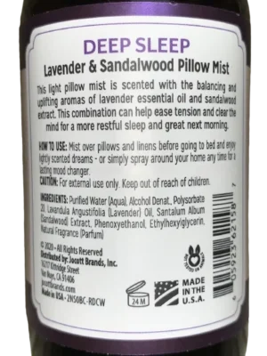 NATURE LOVE SWEET DREAMS AROMATHERAPY LAVENDER & SANDALWOOD PILLOW MIST 4 OZ - Image 2