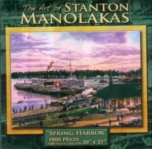 The Art Of Stanton Manolakas Spring Harbor Jigsaw Puzzle 1000 Piece 20" x 27"