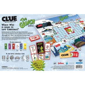 Clue Dr. Seuss How The Grinch Stole Christmas Edition Board Game - Image 2