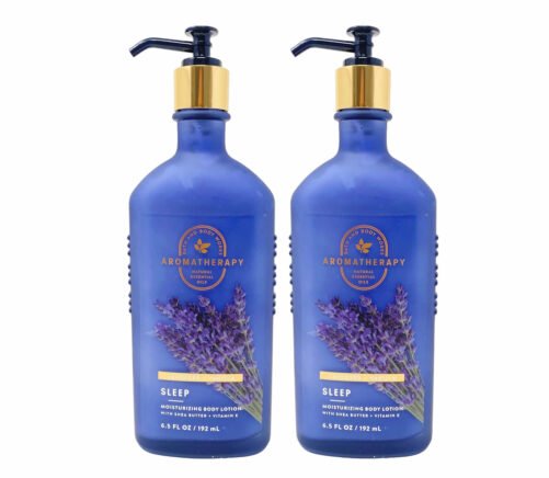 2 Bath & Body Works Aromatherapy Sleep Lavender & Vanilla Body Lotion, 6.5 fl oz
