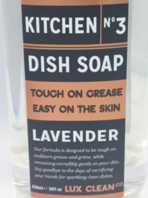 Lux Clean Lavender No 3 Dish Soap Tough On Grease & Grime Soft On Skin 28 fl oz - Lavender - Image 2
