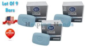 9 Bars White Rain Men's Collection Solar Rush Bar Soap Invigorating Moisturizing
