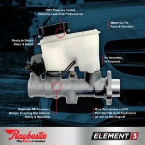 Raybestos Brake Master Cylinder BPI MC390389 Fits select: 1997-2000 ECONOLINE - Image 6