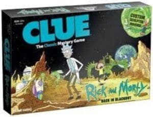 Clue: Rick and Morty Back in Blackout The Smith family - Board Game