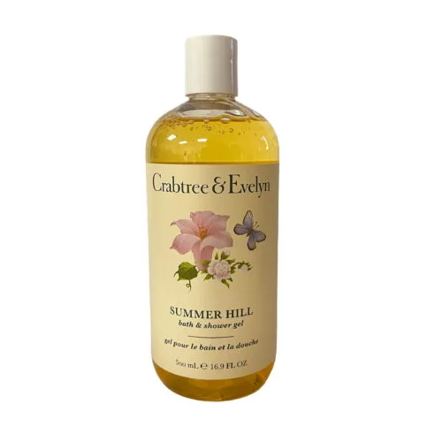 Crabtree & Evelyn Summer Hill Body Wash, Shower Gel, Bubble Bath - 16.9 fl oz Bottle