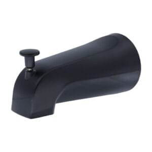Danco Universal Bathroom Tub Spout with Diverter in Matte Black, 0.7 lbs. 11079