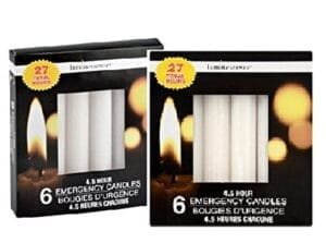 Luminessence 4.5 Hour 6 Emergency Candles (Pack of 2)