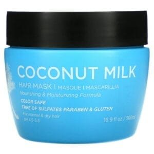Luseta Coconut Milk Hair Mask, 16.9 fl oz (500 ml), Luseta Beauty