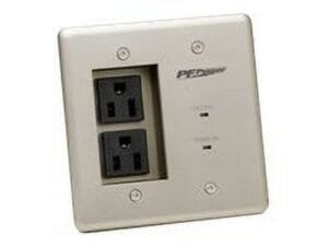 Panamax MIW-POWER-PRO-PFP Power Outlet Faceplate - Silver