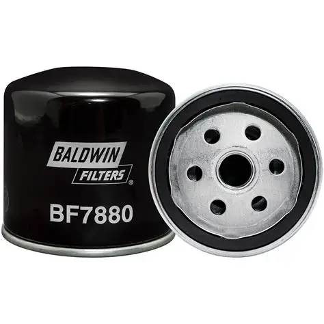 Baldwin Filters Heavy-Duty Fuel Filter, 2-31/32x2-31/32x2-31/32 In BF7880