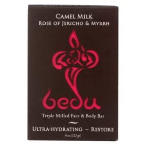 Bedu Camel Milk Triple Milled Face & Body Bar Soap Rose of Jericho & Myrrh - 4 oz.